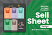 design professional product sell sheet, one sheet, door hanger