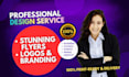 design a stunning flyer, logo with branding that elevates your brand
