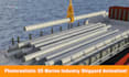 create realistic 3d marine industry shipyard animation