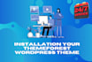 do themeforest wordpress theme installation, demo import and customization