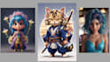 create 3d animated style art with ai