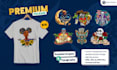 design custom typography and graphic tshirt designs