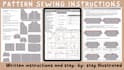 do advanced sewing illustrations with written instructions