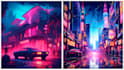 create stunning synthwave ai art for your youtube channel