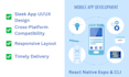 develop ios and android apps using react native expo or cli