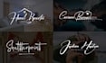 design scripted, handwritten and signature logo