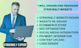 design and redesign your profession strikingly website, strikingly landing page