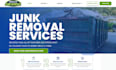 design junk removal website dumpster website waste removal website