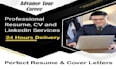write perfect CV, resume and optimize linkedin