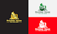 design exclusive real estate, property, construction, roofing, building logo