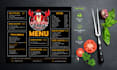 design modern and professional restaurant menu design and logo