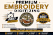 do embroidery digitizing into dst pes emb files