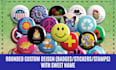 design custom badge, patch, stamp, or sticker for kids