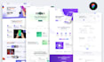 design a UI UX admin dashboard or saas landing page