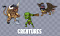 draw or animate pixel creature or monster