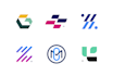 create a clean, minimal monogram or initial logo design