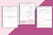 design 2026 printable planner, minimalist journal, custom tracker