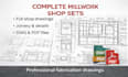 do millwork and shop drawings for kitchen cabinet vanity etc