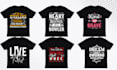 do graphic tee design with modern typography