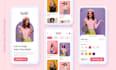 create modern pixel perfect mobile app UI UX design