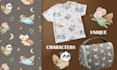create seamless pattern for kids textiles print and stationery with capybara