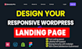 design all device responsive wordpress landing page with VIP support