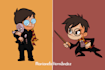 make character flat design illustration