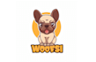 design playful dog brand logo