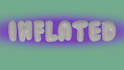 inflate your typo in custom font and background