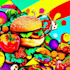 create a food pop art