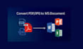 do fast retype pdf pages to word excel