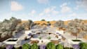 design landscape of patio, backyard, garden and render 3ds