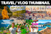 design amazing youtube travel vlog thumbnail