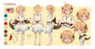 create digital anime character sheet
