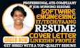 write cybersecurity, engineering, tech sales, IT, software engineer, faang role
