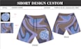 do design of a short pants pattern, custom, clothing