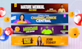 design facebook cover, youtube banner, and linkedin cover