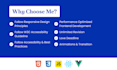 be your professional frontend web developer using HTML5, css3, and javascript