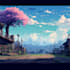 draw anime background style, visual novel, environment 2d art