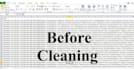 do excel data entry, cleaning, and formatting