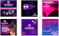 design unique social media post graphics and canva templates