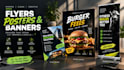 made urgent flyers, posters in just 1 day