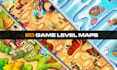 design 2d game art map, environment, tileset, and background