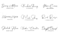 do hand writing, unique, cursive, autograph logo