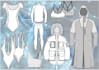 technical drawing and denim pants design