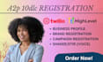 register your a2p 10dlc, gohighlevel twilio rei reply, bulk SMS mailgun
