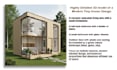 make tiny house 3d model and architectural drawing blueprint