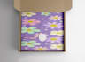 design packaging paper,wrapping tissue paper and stickers