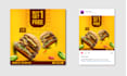 design creative food posts, poster, social media post