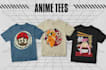 make a anime t shirt design streetwear style